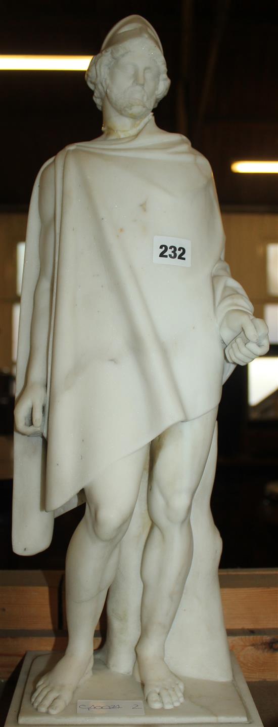 Marble figure of a man